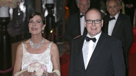 Monacké knieža Albert a jeho sestra - princezná...