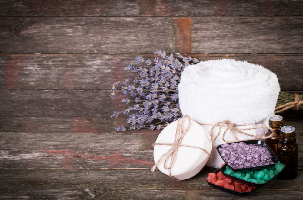 Levanduľový kúpeľ.