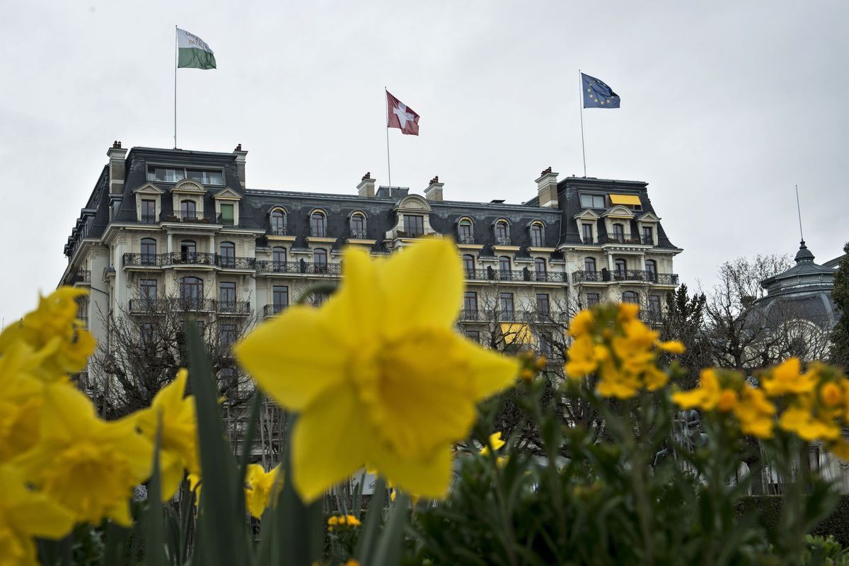 Hotel v Lausanne kde prebiehali rozhovory o...