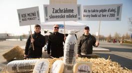 Mliekari žiadajú ľudí, aby kupovali slovenské výrobky