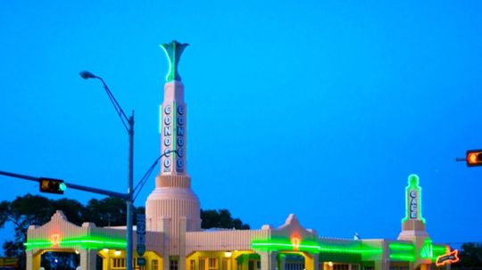 Čerpacia stanica Conoco Tower - Texas