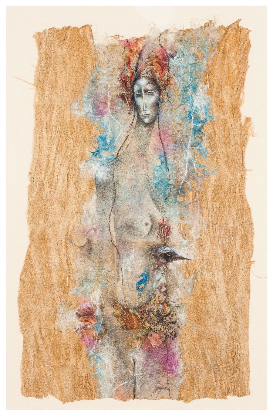 Dáma mora, Martin Augustín, kresba a koláž na...