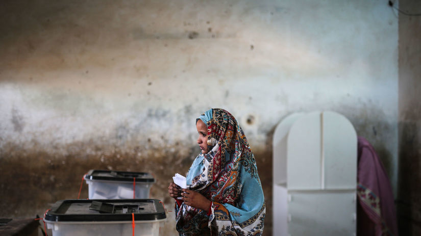 Sudán, voľby, hlasovanie, urna