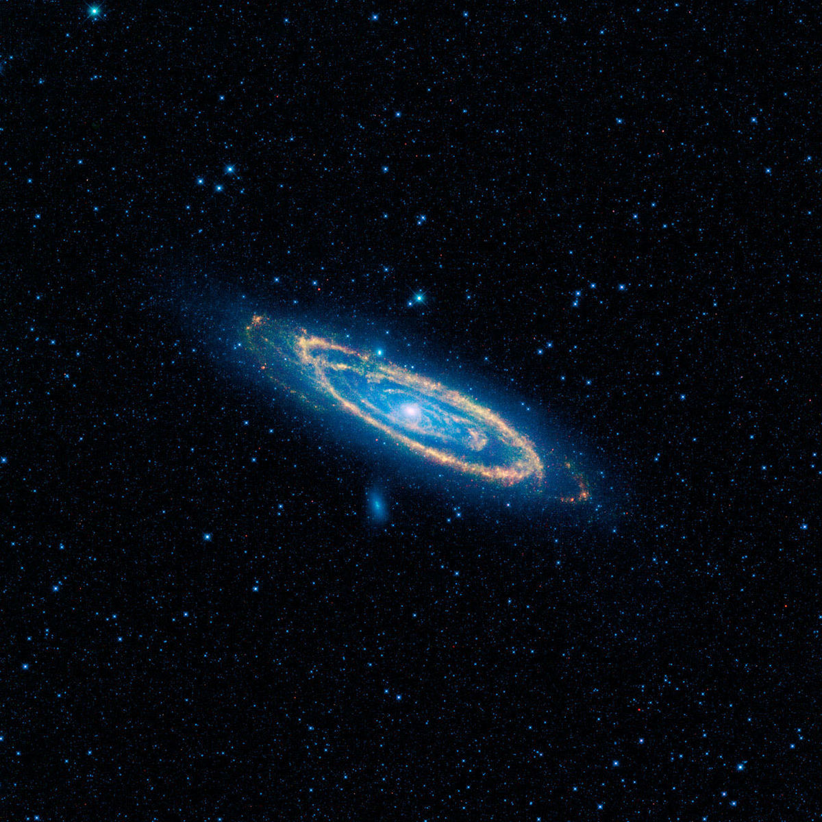 O imagine a galaxiei văzută de un telescop spațial...