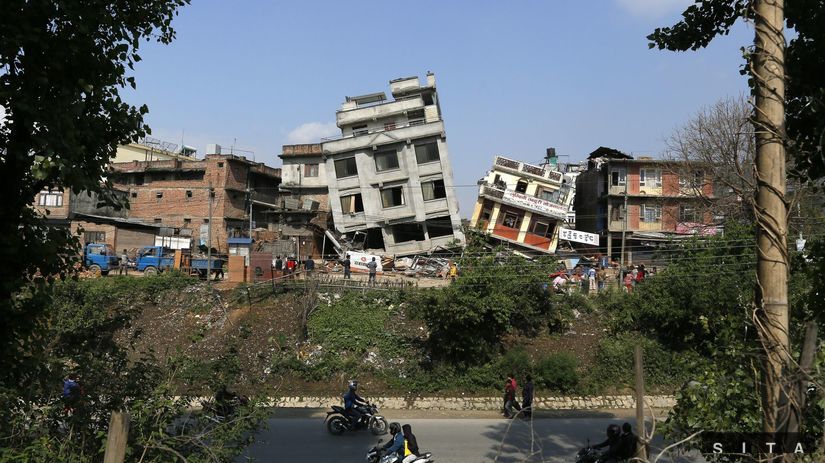 domy, Nepál, zemetrasenie