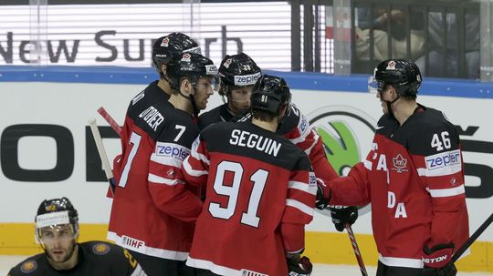 Kanada, hokej, MS, radosť