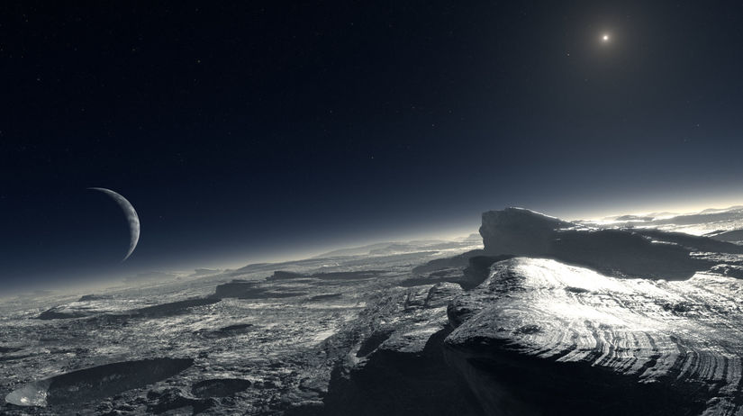 Pluto, planéta, ľad, vesmír, sonda,