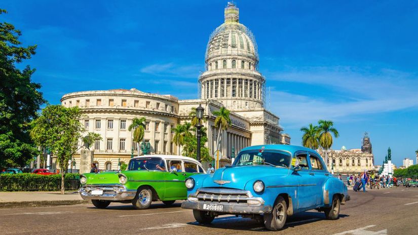 Havana, Kuba, autá