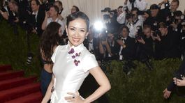 Herečka Zhang Ziyi v kreácii Carolina Herrera. Gala