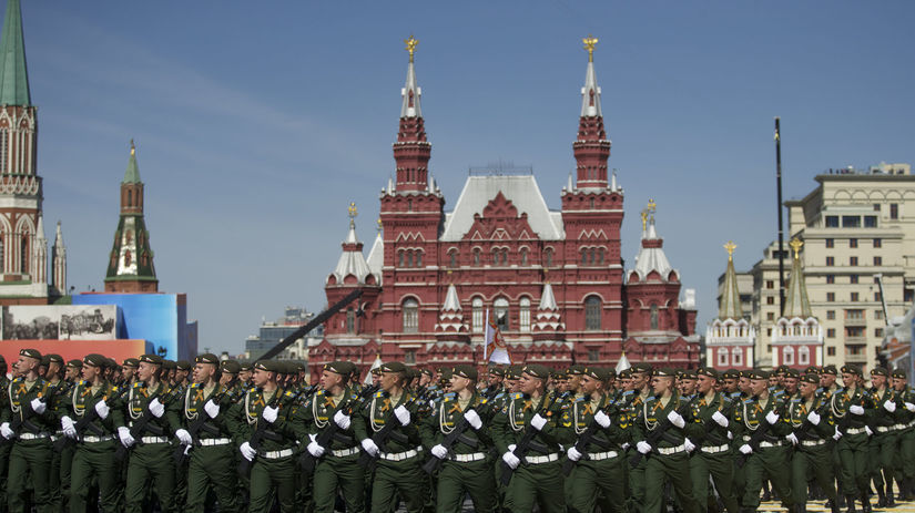 Moskva, vojaci, výročie konca druhej svetovej...