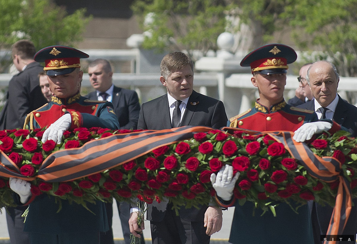 Premiér Robert Fico počas pietneho aktu...