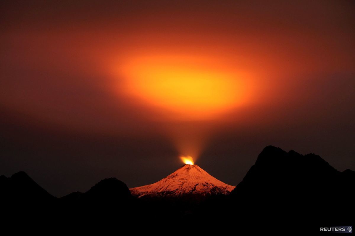Čile, vulkán, Villarrica