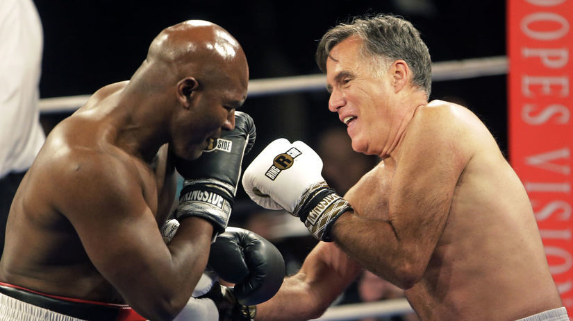 Mitt Romney, Eva Holyfield Fight
