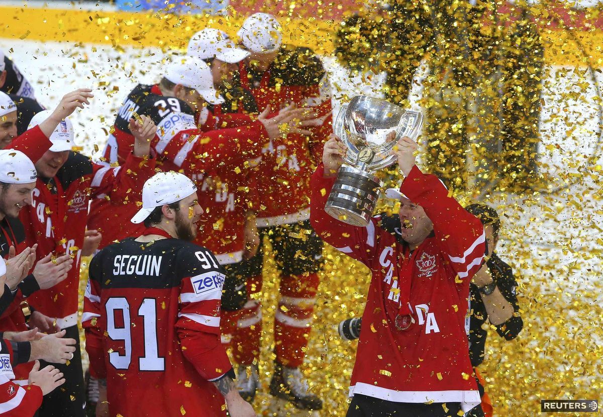 hokej, MS 2015, Spezza, Kanada, oslava, titul