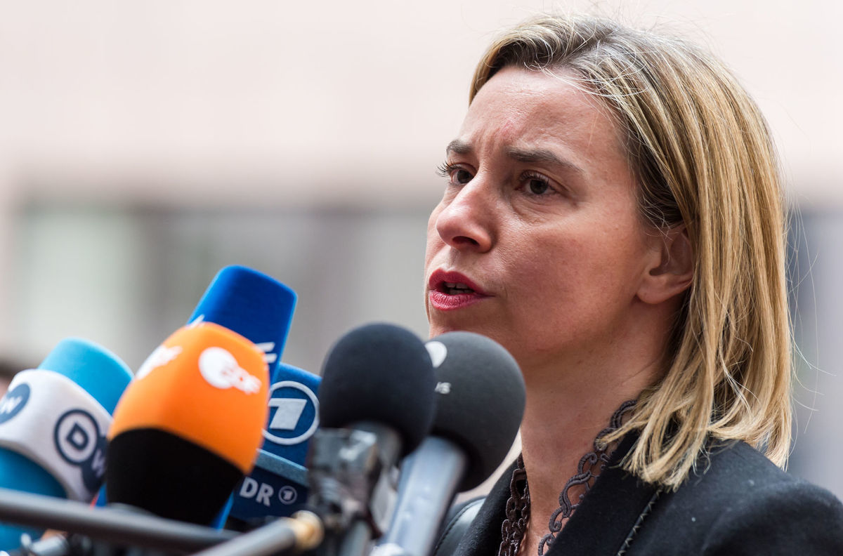 Šéfka diplomacie EÚ Federica Mogheriniová...