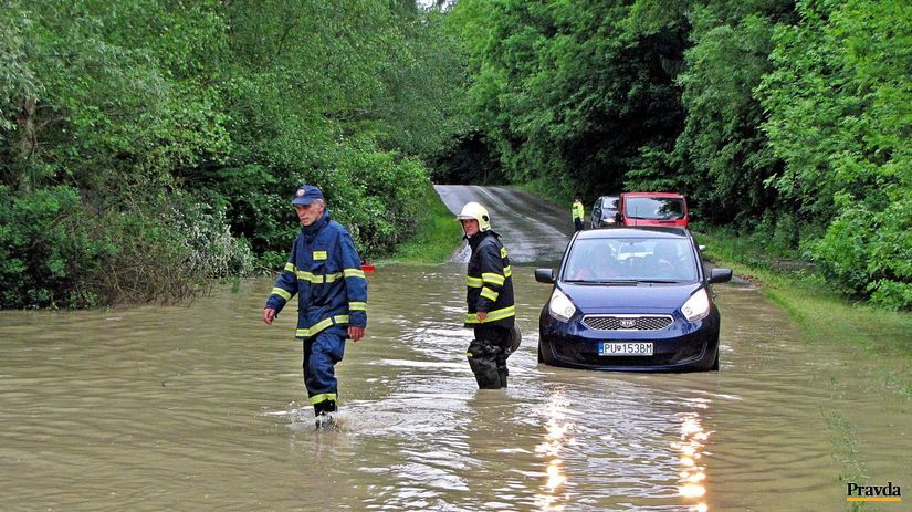 záplavy, povodne, Považská Bystrica