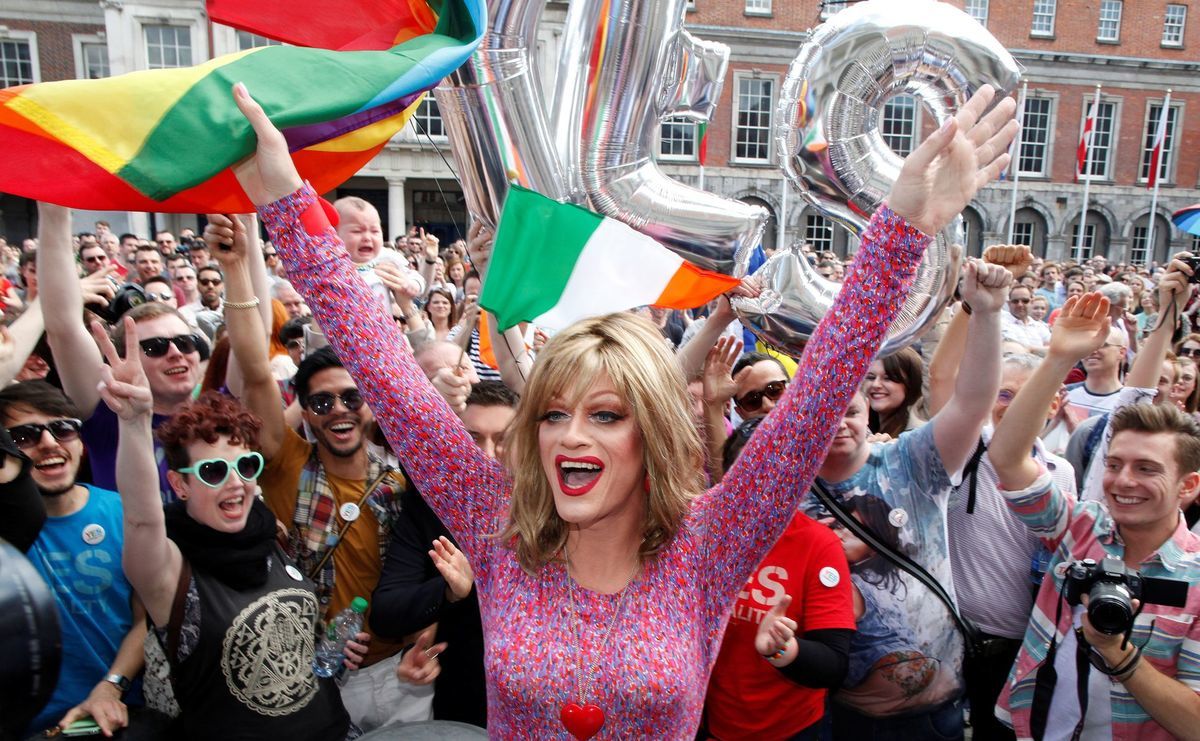 Írsko, referendum, oslava, gay komunita