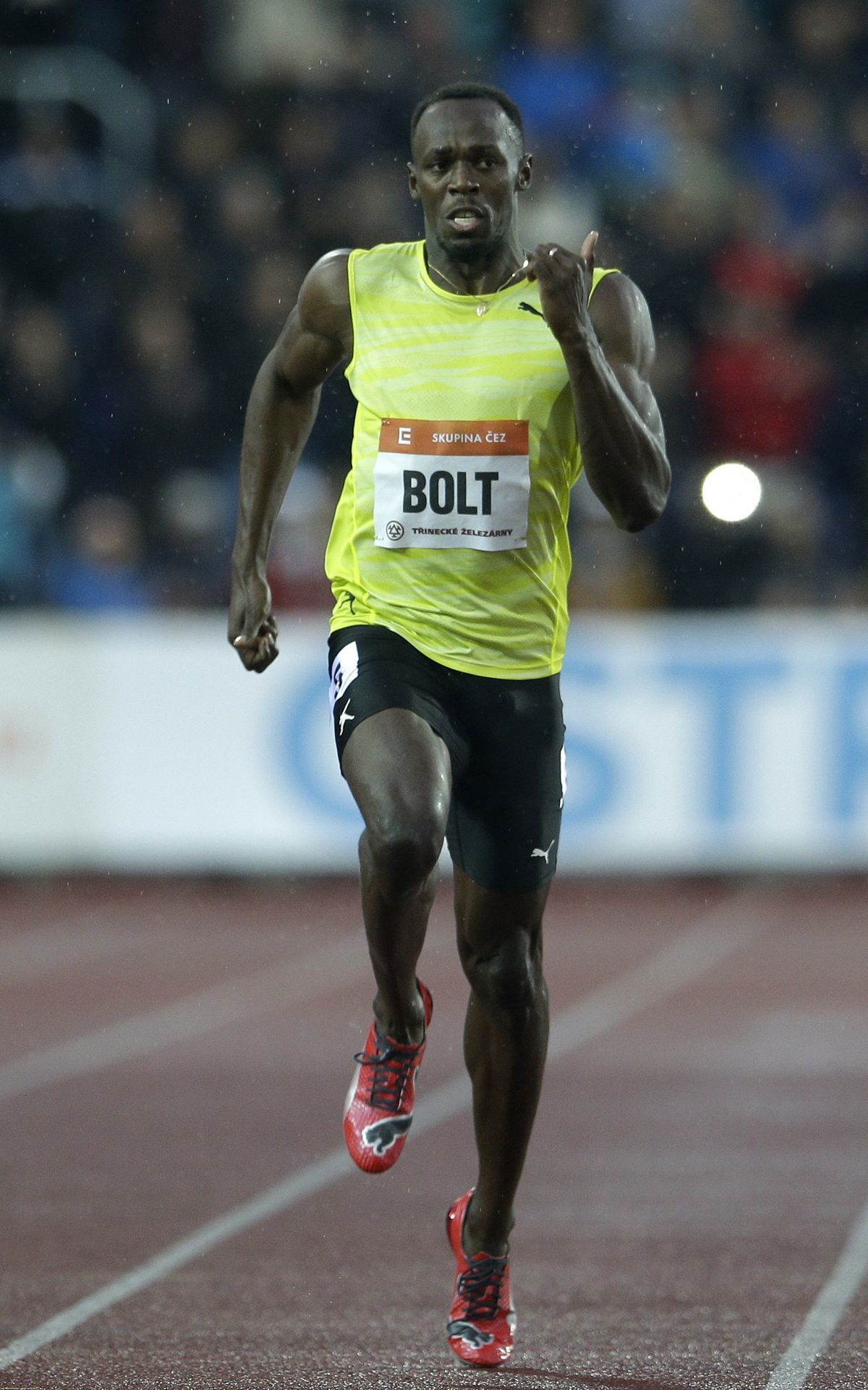 Usain Bolt v Ostrave.