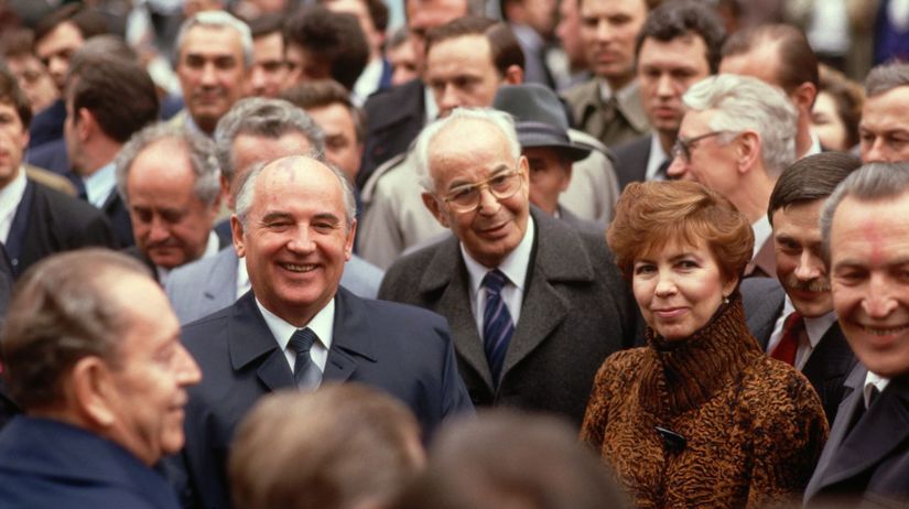 Gustáv Husák, Michail Gorbačov