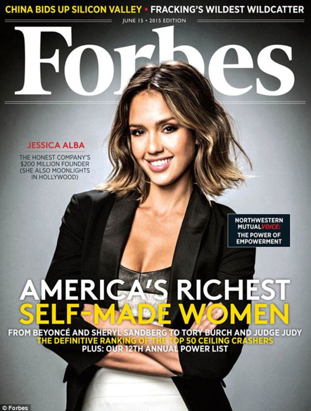 Herečka a podnikateľka Jessica Alba na titulnej...