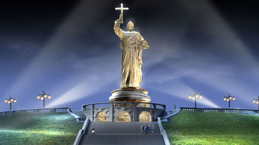 Knieža Vladimír, socha Vladimíra