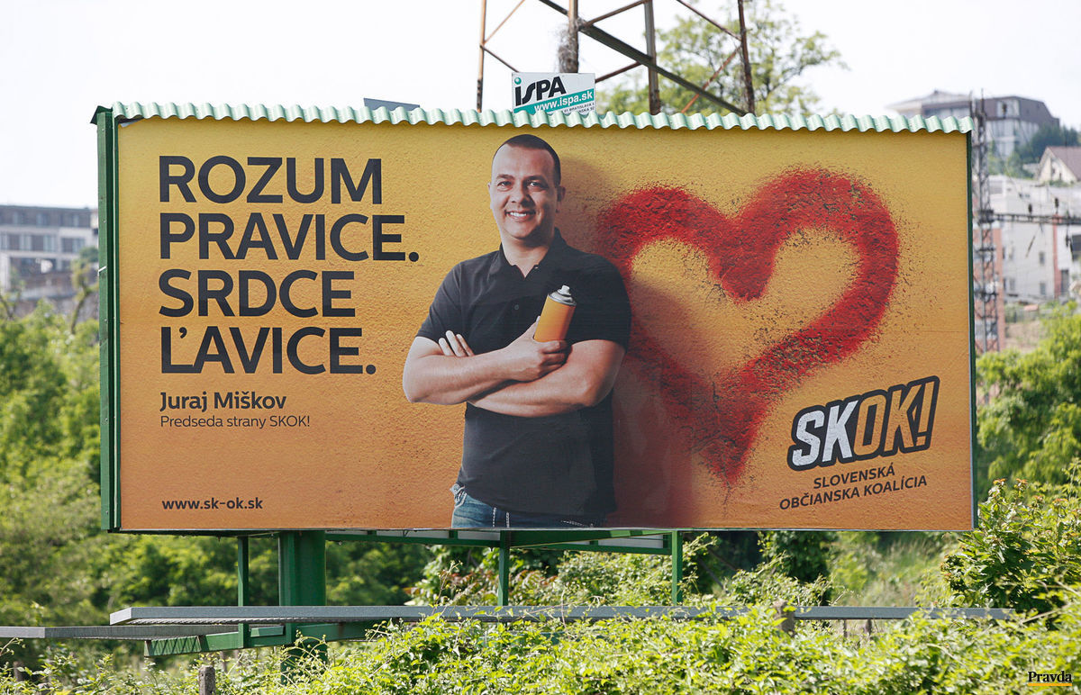 Strana Skok mala v máji 700 bilbordov, na jún...