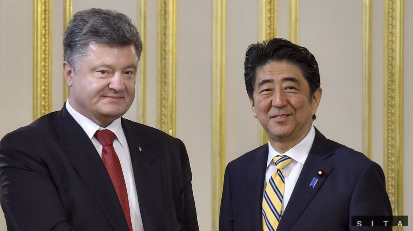 porošenko, ukrajina, Abe, japonsko