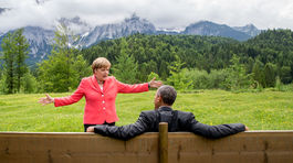 Angela Merkelová, Barack Obama, summit G7