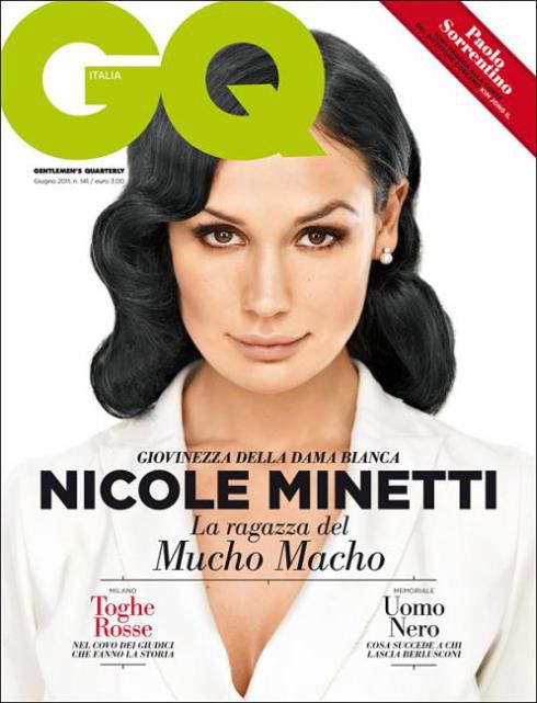 Nicole Minetti na titulke GQ Italia.