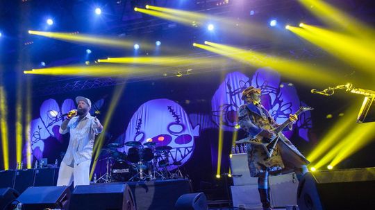 Americká nu metalová skupina Limp Bizkit počas...