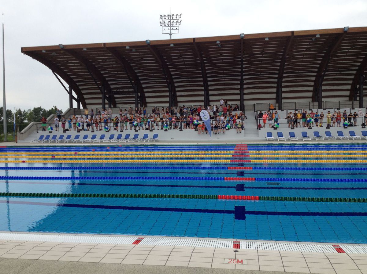 Aqua Arena v Šamoríne, 50-metrový bazén.