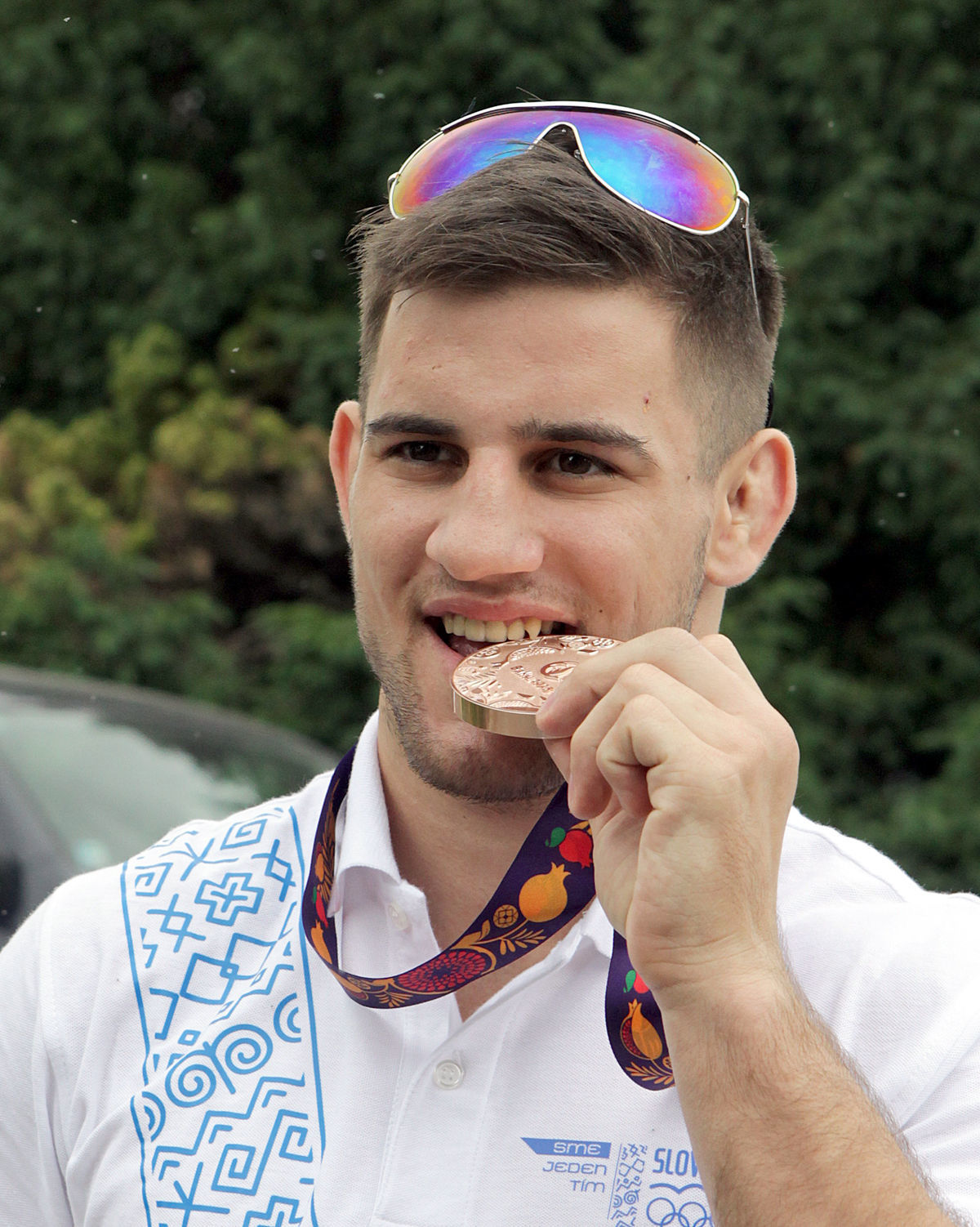 Slovenský reprezentant v zápasení István Lévai...