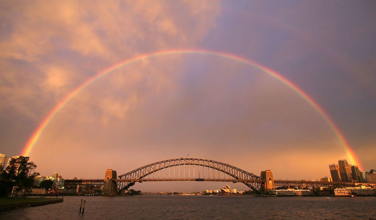 Harbour Bridge, Sydney, dúha