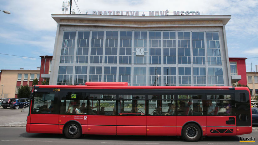 MHD, autobus, železničná stanica, Bratislava