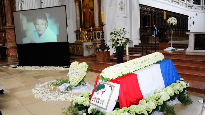 Pohreb herca Pierra Bricea v Mníchove.