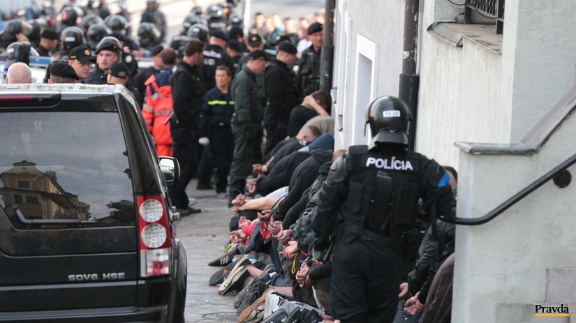 Bratislava, demonštrácia, utečenci, polícia