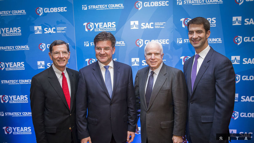 Miroslav Lajčák, John McCain, GLOBSEC
