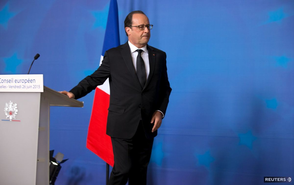 Francúzsky prezident Francois Hollande odchádza...