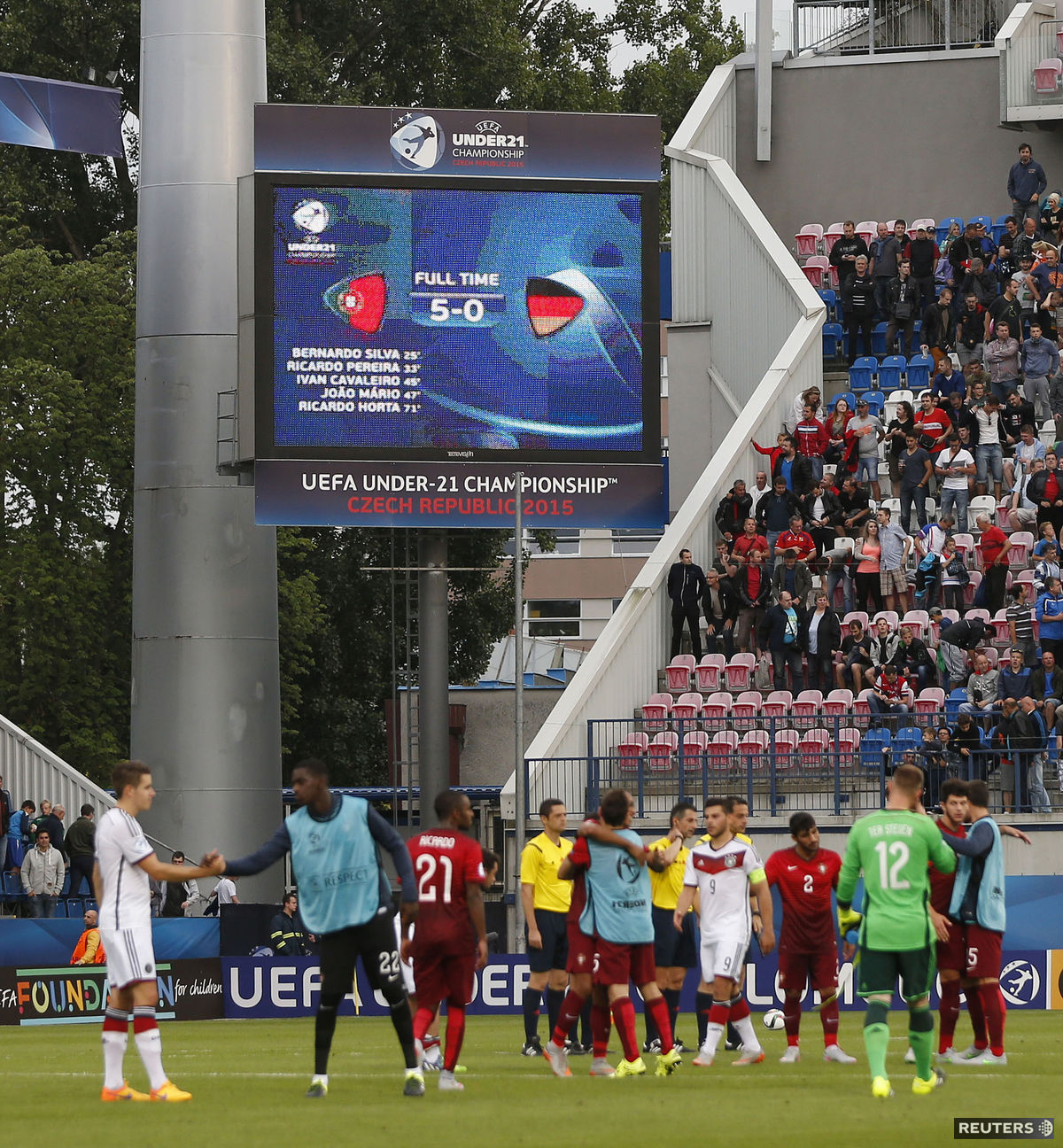 Mladí Portugalci v semifinále ME do 21 rokov...