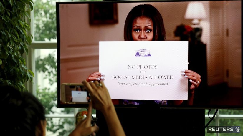 Michelle Obama, Obamová, Biely dom, fotografie,...