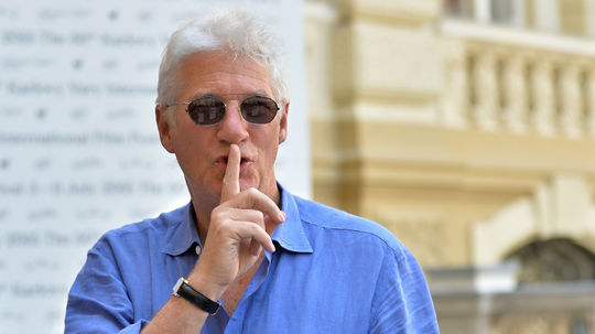  Richard Gere v Karlových Varoch.