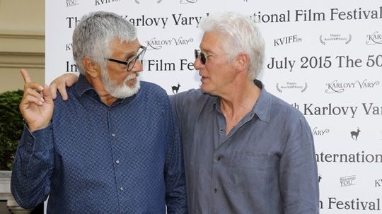 Richard Gere  a Jiří Bartoška počas MFF Karlove...