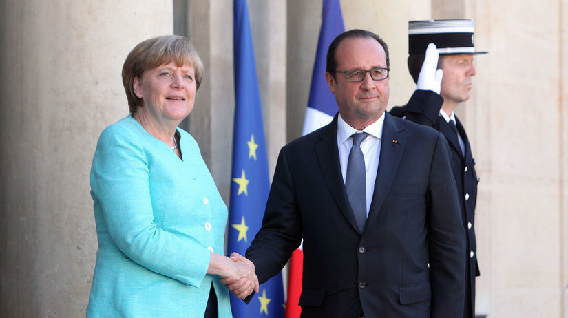 Hollande, Merkelová