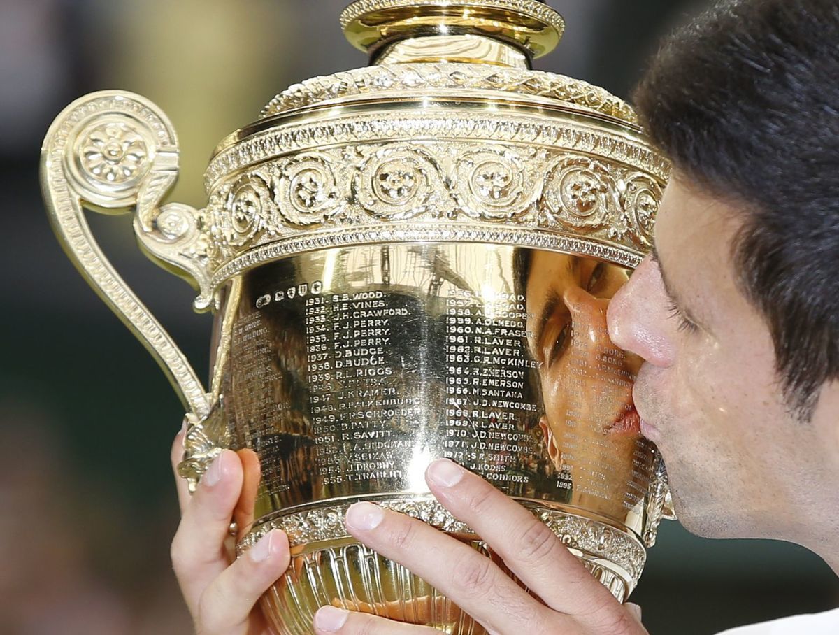 Wimbledon, Djokovič, trofej