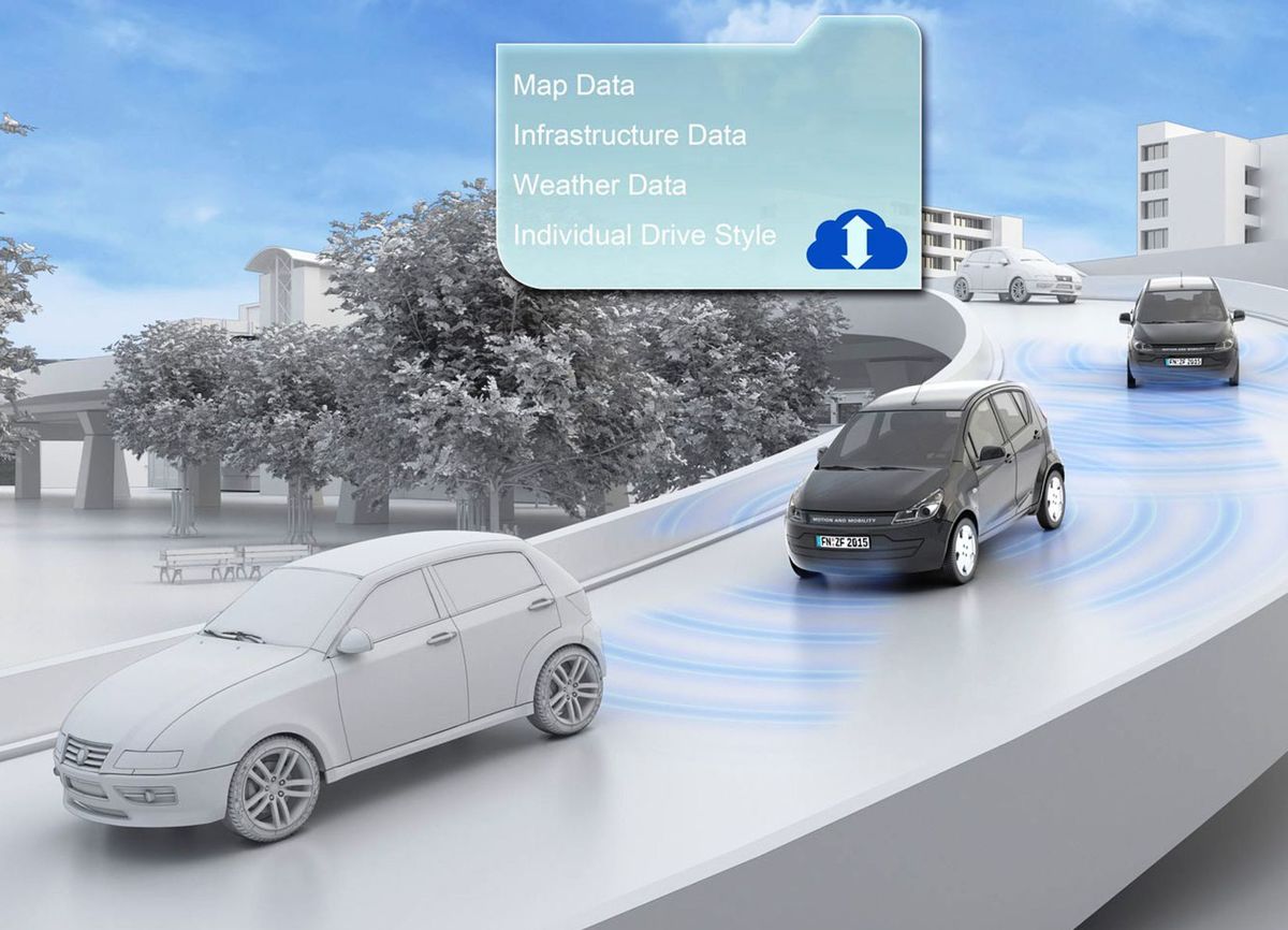 Údaje o trasách nahráva Smart Urban Vehicle na...