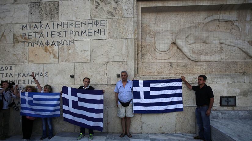 Gréci, protest, Atény
