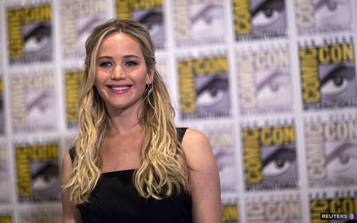 Herečka Jennifer Lawrence na akcii Comic Con.