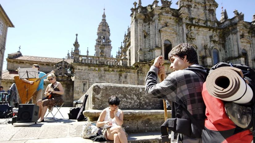Santiago de Compostela, púť, Španielsko,...
