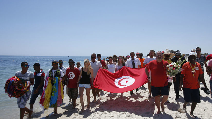 Tunisko, Tunisania, pochod, pláž