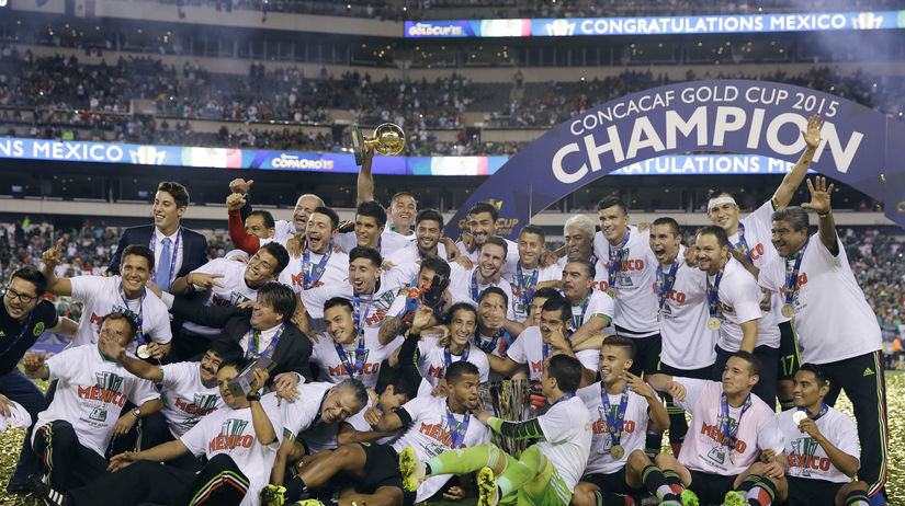 Mexiko, Gold Cup, finále, radosť, futbal